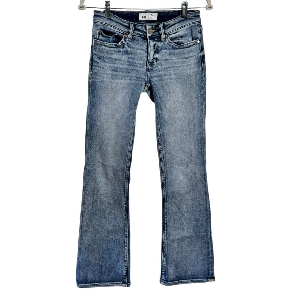 Buckle BKE Stella Low Rise Bootcut Denim Jean Womens 25 Blue Y2K Western Boho